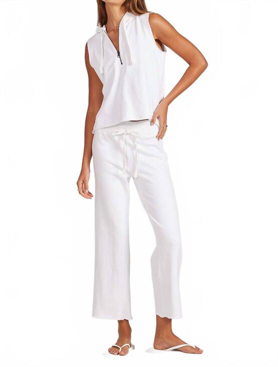 BOBI Tops - NEW BOBI half zip hoodie in white